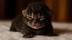 Hemligheten bakom de första dagarna: Varför naturen stänger av synen hos nyfödda kattungar